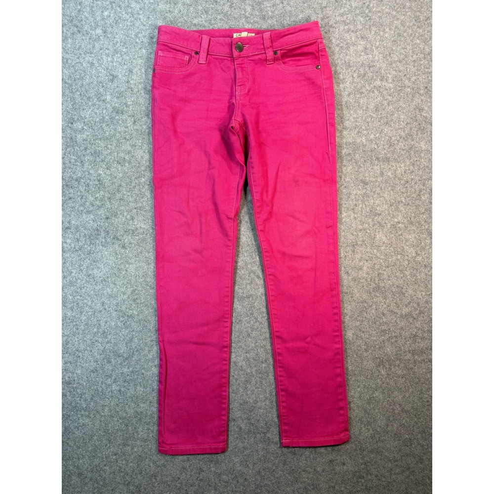 Cabi Jeans Womens 4 Hot Pink Slim Leg Stretch Denim Five Pocket Pants